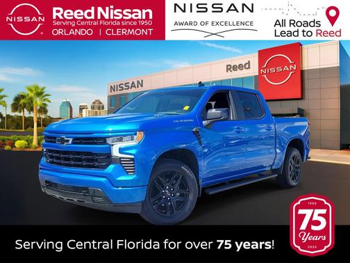 Riptide Blue Metallic 2025 Chevrolet Silverado 1500 RST