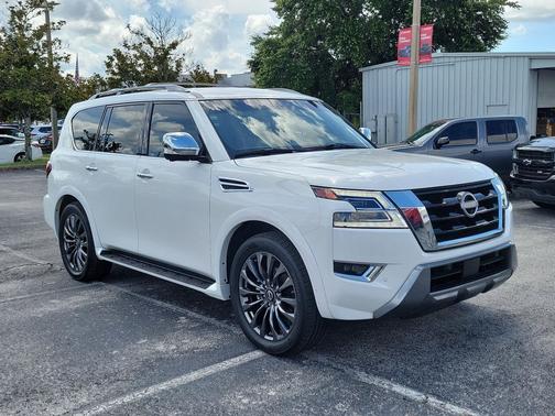 Aspen White Tricoat 2023 Nissan Armada Platinum 2WD