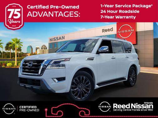 Aspen White Tricoat 2023 Nissan Armada Platinum 2WD