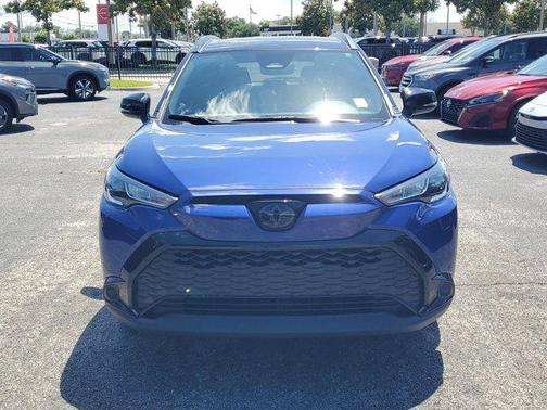 Blue Crush Metallic/Jet Black 2024 Toyota Corolla Hybrid SE