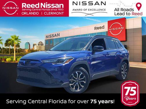 Blue Crush Metallic/Jet Black 2024 Toyota Corolla Hybrid SE