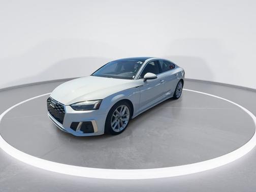 Glacier White 2024 Audi A5 Sportback S line Premium Plus