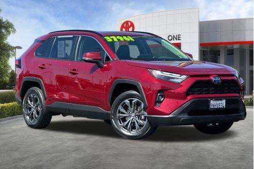 Ruby Flare Pearl 2023 Toyota RAV4 Hybrid XLE Premium