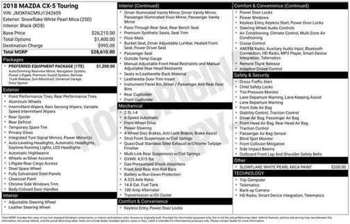 2018 Mazda CX-5 Touring