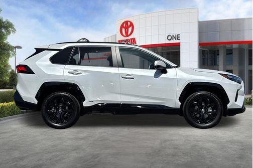 Beige 2025 Toyota RAV4 Hybrid SE