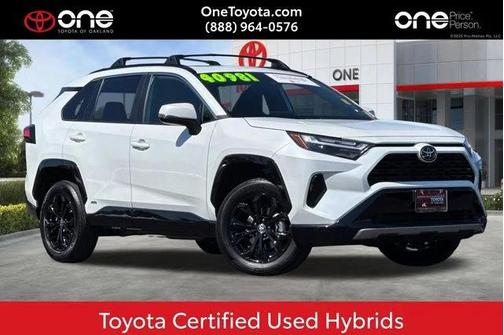 Beige 2025 Toyota RAV4 Hybrid SE