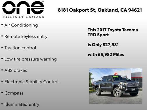 2017 Toyota Tacoma TRD Sport