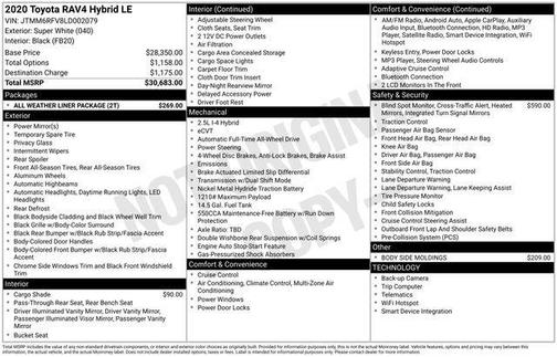 2020 Toyota RAV4 Hybrid LE