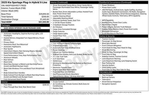 2025 Kia Sportage Plug-In Hybrid X-Line