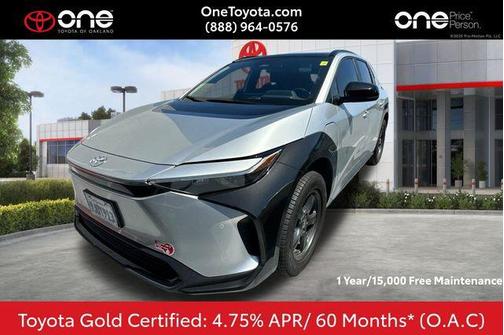 Elemental Silver Metallic 2023 Toyota bZ4X XLE