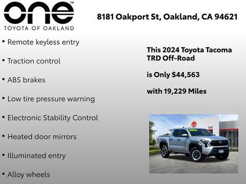 Celestial Silver Metallic 2024 Toyota Tacoma TRD Off Road