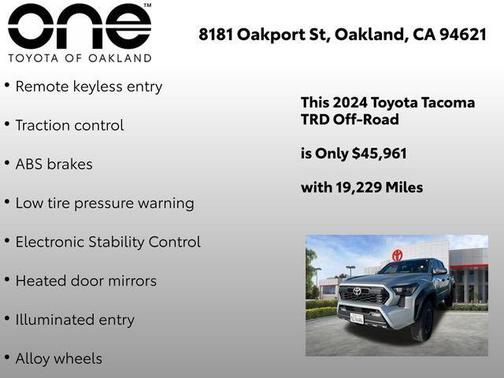 Celestial Silver Metallic 2024 Toyota Tacoma TRD Off Road