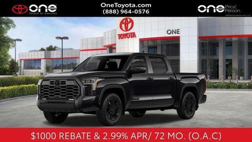 Midnight Black Metallic 2026 Toyota Tundra Platinum