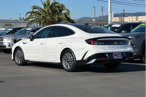 Serenity White 2024 Hyundai SONATA Hybrid Limited
