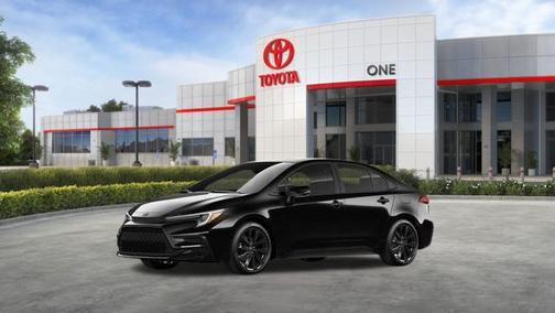 Midnight Black Metallic 2026 Toyota Corolla Hybrid SE