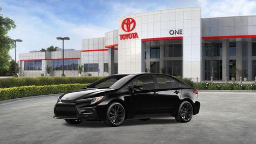 Midnight Black Metallic 2026 Toyota Corolla Hybrid SE