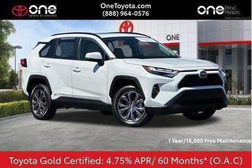White 2025 Toyota RAV4 Hybrid XLE Premium