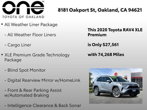Silver Sky Metallic 2020 Toyota RAV4 XLE Premium