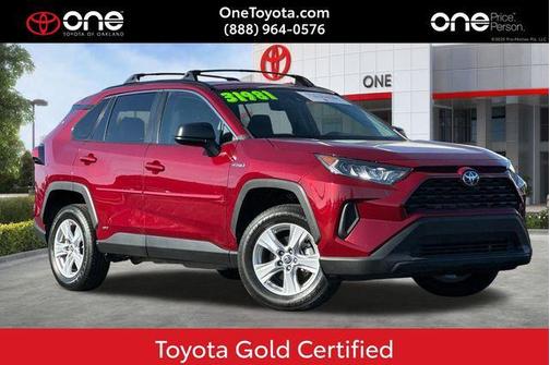 Ruby Flare Pearl 2021 Toyota RAV4 Hybrid LE