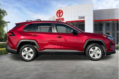 Ruby Flare Pearl 2021 Toyota RAV4 Hybrid LE