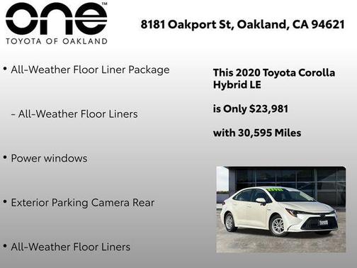 2020 Toyota Corolla Hybrid LE