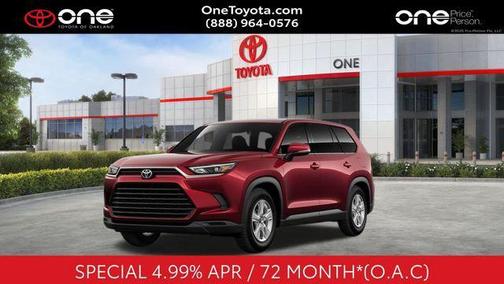 Ruby Flare Pearl 2026 Toyota Highlander Hybrid LE
