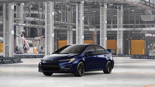 Blue 2026 Toyota Corolla Hybrid SE
