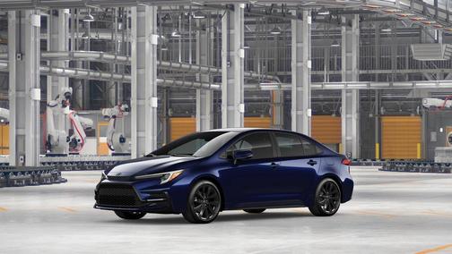Blue 2026 Toyota Corolla Hybrid SE