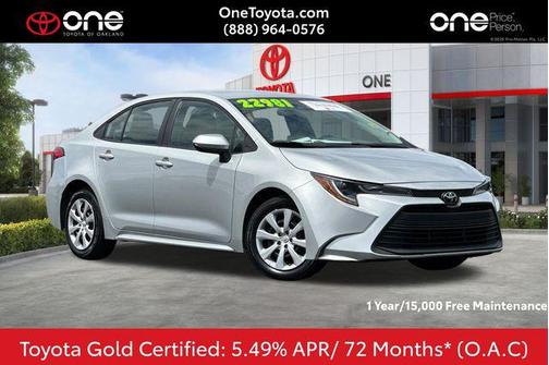 Classic Silver Metallic 2024 Toyota Corolla LE