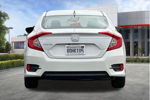 White 2018 Honda Civic EX