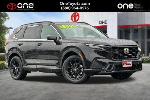 Gray 2025 Honda CR-V Hybrid Sport AWD