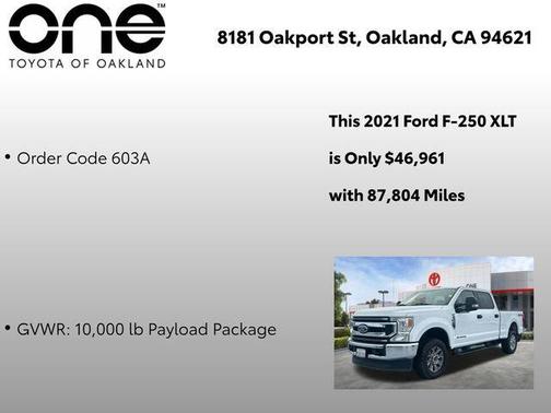 Oxford White 2021 Ford F-250 XLT