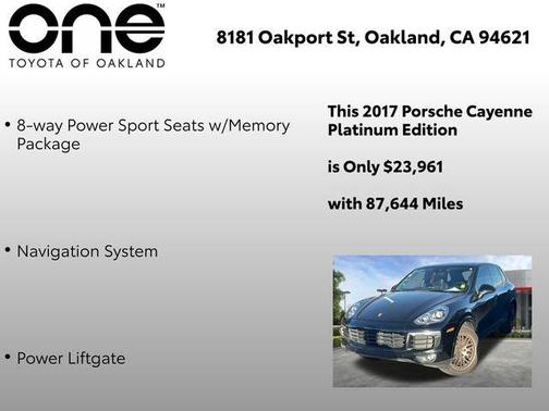 2017 Porsche Cayenne Platinum Edition