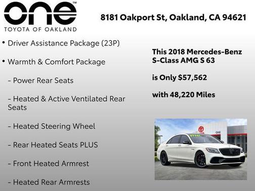 2018 Mercedes-Benz AMG S 63 4MATIC