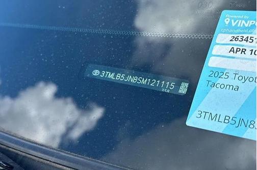 Blue Crush Metallic 2025 Toyota Tacoma TRD Sport