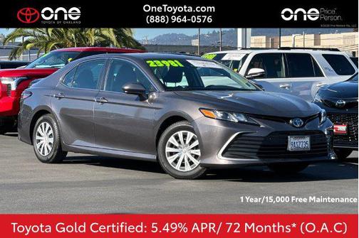 Predawn Gray Mica 2022 Toyota Camry LE