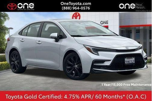 Classic Silver Metallic 2023 Toyota Corolla XSE
