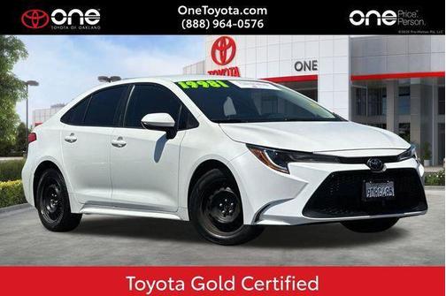 White 2021 Toyota Corolla LE