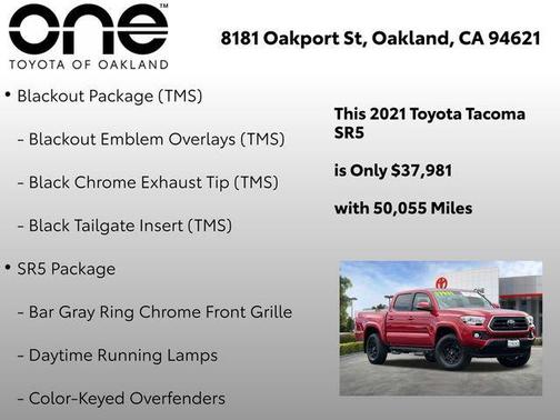 Barcelona Red Metallic 2021 Toyota Tacoma SR5