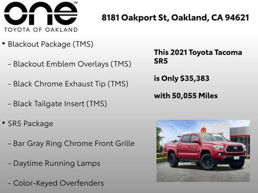 Barcelona Red Metallic 2021 Toyota Tacoma SR5