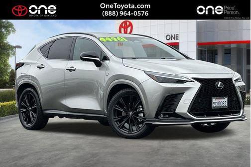 Atomic Silver 2022 Lexus NX 450h+ F SPORT