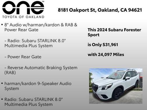 Crystal White Pearl 2024 Subaru Forester Sport