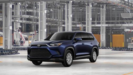 Blue 2026 Toyota Grand Highlander Hybrid XLE