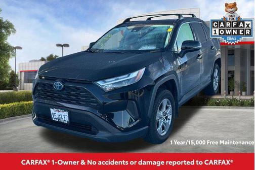 Midnight Black Metallic 2023 Toyota RAV4 Hybrid XLE