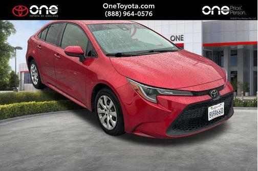 Barcelona Red Metallic 2021 Toyota Corolla LE