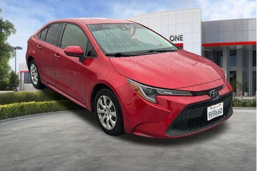 Barcelona Red Metallic 2021 Toyota Corolla LE