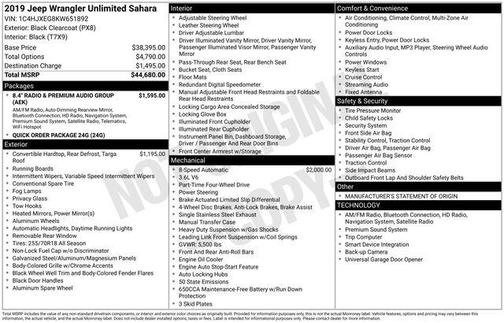 2019 Jeep Wrangler Unlimited Sahara
