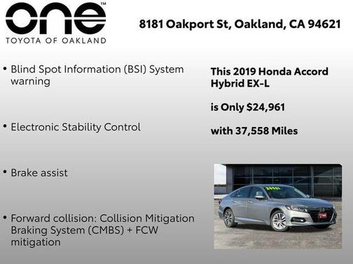 2019 Honda Accord Hybrid EX-L
