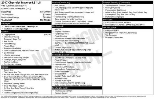 2017 Chevrolet Traverse LS