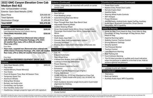 Satin Steel Metallic 2022 GMC Canyon Elevation